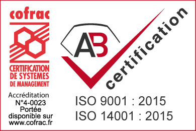 Certification ISO 9001 et 14001 