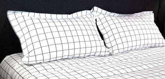 Parure de lit à carreaux Atlas